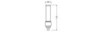 OSRAM HOMELIGHTING 4058075823334 LED-lamp Energielabel F (A - G) G24d-1 5 W = 10 W Warmwit (Ø x h) 35 mm x 35 mm 1 stuk(s) - thumbnail