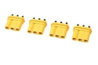 MR30PB 3-polige goudstekker, vrouw (4 stuks) - thumbnail