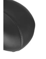 Zadelkruk office rugleuning medium harde wielen zw - thumbnail