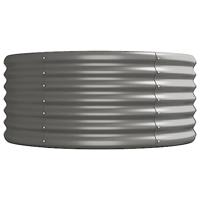 Plantenbak 368x80x36 cm gepoedercoat staal grijs - thumbnail