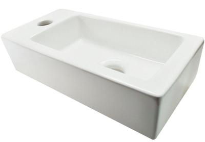 Fontein Wiesbaden Rhea Mini Rechthoek 36x18x9cm Keramiek Wit (Kraangat links) Fontein Wiesbaden Rhea Mini Rechthoek 36x18x9cm Keramiek Wit (Kraangat links)