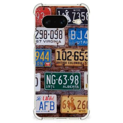 Google Pixel 8 Anti-shock Hoesje met foto Kentekenplaten Google Pixel 8 Anti-shock Hoesje met foto Kentekenplaten