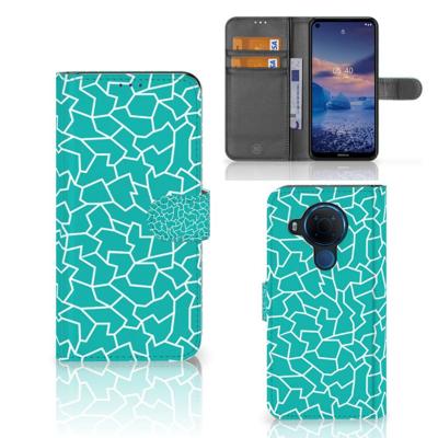 Nokia 5.4 Hoesje Cracks Blue Nokia 5.4 Hoesje Cracks Blue