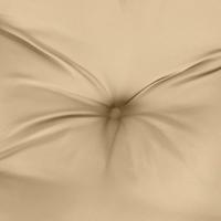 Tuinbankkussen 100x50x7 cm stof gemleerd beige - thumbnail