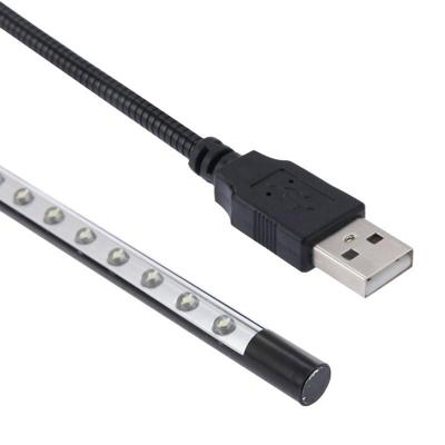 Draagbare Ultra heldere 10-LED USB LED Light(Black)