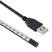 Draagbare Ultra heldere 10-LED USB LED Light(Black) - thumbnail