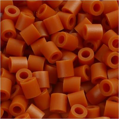 NABBI Strijkkralen, afm 5x5 mm, gatgrootte 2,5 mm, medium, rood bruin (32254), 6000 stuk/ 1 doos