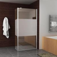 BWS Zijwand Met Hoekprofiel En Middenband 40x200 cm 10 mm NANO Coating Boss & Wessing - thumbnail