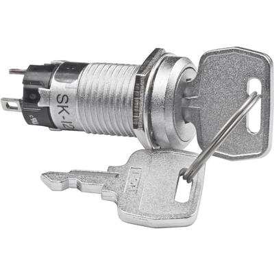 NKK Switches SK12BAW01 Sleutelschakelaar 250 V/AC 1 A 1x aan/aan 1 x 90 ° 1 stuk(s)