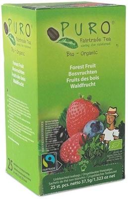 Puro Bio thee Bosvruchten, fairtrade, pak van 25 zakjes