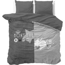 Dreamhouse Dekbedovertrek Monsieur et Madame Grey-2-persoons (200 x 200/220 cm)