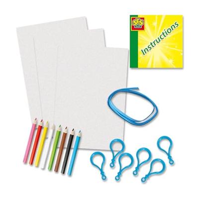Ses krimpfolie - dino sleutelhangers