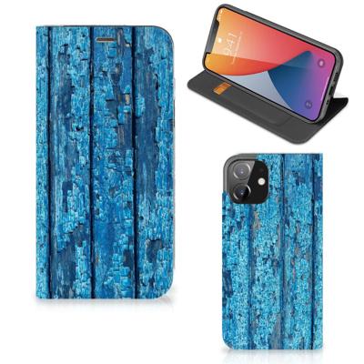 iPhone 12 | iPhone 12 Pro Book | Wallet Case | Wood Blue