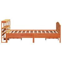 Bedframe zonder matras massief grenenhout wasbruin 120x200 cm - thumbnail