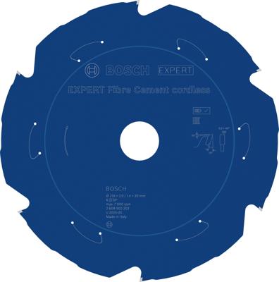 Bosch Accessoires EXPERT Fibre Cement cordless-Cirkelzaagblad | 216 x 2/1,4 x 30 mm | T6 - 2608902202