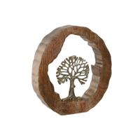 Decoratieve figuren Home ESPRIT Gouden Natuurlijk Boomstructuur Koloniaal 28 x 5 x 28 cm - thumbnail