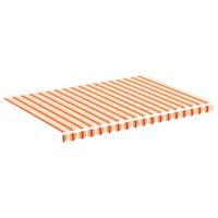 VidaXL Vervangingsdoek voor luifel 3,5x2,5 m geel en oranje - thumbnail