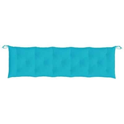 Bankkussens 2 st 180x50x7 cm stof turquoise