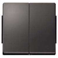 Merten 343514 Wisselschakelaar Afdekking AquaDesign Antraciet 1 stuk(s) - thumbnail