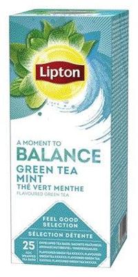 Thee lipton balance green tea mint 25x1.5gr Thee lipton balance green tea mint 25x1.5gr
