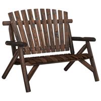 3-delige Loungeset massief vurenhout - thumbnail