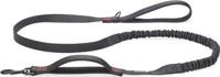 Beeztees Parinca Premium Elastische Looplijn - Hondenriem - Nylon - Zwart - thumbnail