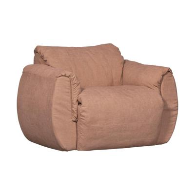 Woood Baggy draaifauteuil chenille Oudroze Woood Baggy draaifauteuil chenille Oudroze