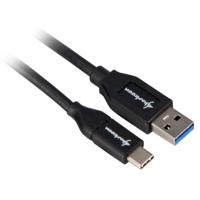 Sharkoon usb 3.1 gen 2-a > usb-c kabel (zwart, 1 meter) - thumbnail