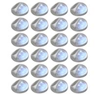 Solarwandlampen LED 24 st rond zilverkleurig - thumbnail