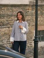 Neo Noir Blouse Dranila Stripe | Brown - thumbnail