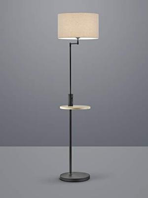 Trio LeeslampClaas Table zwart met houtbruin en grijs - 400400132