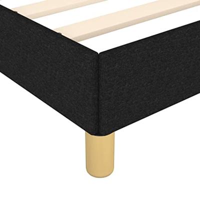 Bedframe zonder matras 90x190 cm stof zwart