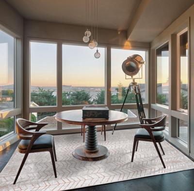 Louis de Poortere - 8951 Mad Men Coppertone - 240x340 cm Vloerkleed Louis de Poortere - 8951 Mad Men Coppertone - 240x340 cm Vloerkleed