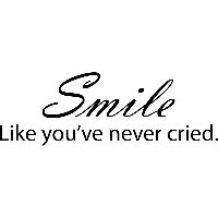 Smile - Muursticker - thumbnail