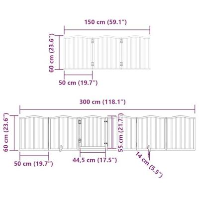 vidaXL Hondenhek inklapbaar 12 panelen 600 cm populierenhout zwart, hondenhekje, veiligheidshekje, honden hek, veiligheidshek, babyhekje