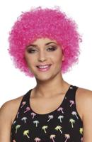 Pruik Pop knalroze eco - thumbnail
