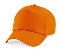 Beechfield CB10 Original 5 Panel Cap - Orange - One Size - thumbnail