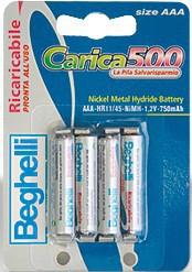 Accu BEGHELLI RICMIDDELLIJK MINISTILO AAA - HR 11/45 - NiMH - 1,2 V - 800 MAH.