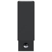 VidaXL Buitenwandlamp met sensor gegoten aluminium zwart - thumbnail