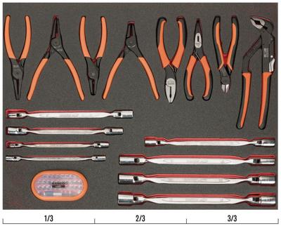 Bahco Foaminlay Fit&Go 3/3 met tangen | sleutels en bits - 46-delig - FF1A141