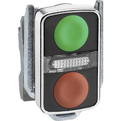 Schneider Electric ZB4BW7A3740 ZB4BW7A3740 Terugstelbaar (Ø) 22 mm Zonder markering Chroom 1 stuk(s)