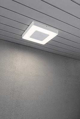 Wandlamp Konstsmide Carrara 7986-250 230V square 27cm remote control, vandalismebestendig glas,1x 25W - thumbnail