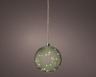 Micro LED bal binnen dia20cm green/warm white - Lumineo