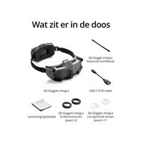 DJI Goggles Integra – Lichtgewicht en draagbare FPV Goggles, geïntegreerd ontwerp, Micro-OLED schermen, DJI O3+ video-transmissie, HD Low-Latency, compatibel met DJI Avata en nog veel meer - thumbnail
