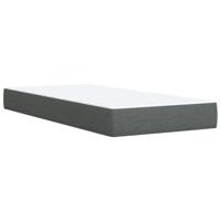 Boxspring met matras stof donkergrijs 80x200 cm - thumbnail