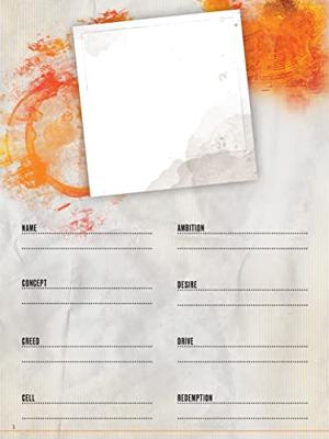 Hunter: The Reckoning 5th Edition RPG Journal Expanded Character Sheet Journal *Englische Version*