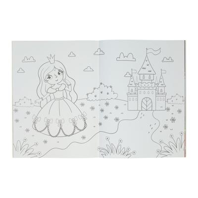 Kleur- en Stickerboek Fantasiewereld