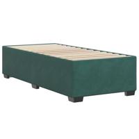 Bedframe zonder matras 100x200 cm fluweel donkergroen - thumbnail