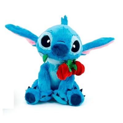 Disney Stitch Knuffel Stitch met Roos 25 cm