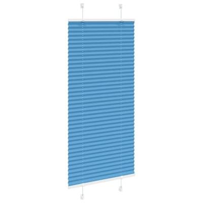 VidaXL Plissé rolgordijn 60x150 cm stofbreedte 59,4 cm polyester blauw VidaXL Plissé rolgordijn 60x150 cm stofbreedte 59,4 cm polyester blauw